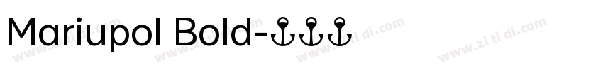 Mariupol Bold字体转换